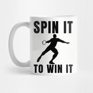 Mens Discus Spin To Win Athlete Gift Mug